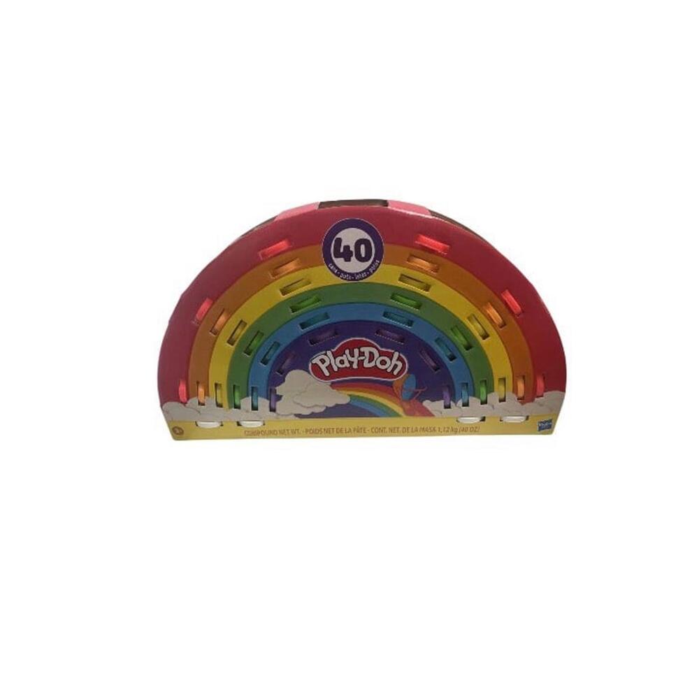 Play-Doh Ultimate Rainbow 40 Pack, Mini Play-Doh Cans - 40 Ounces